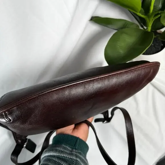 SOLD COACH Vintage 9134 Hippie Flap Bag Shoudler or Crossbody Brown - Picture 7 of 15